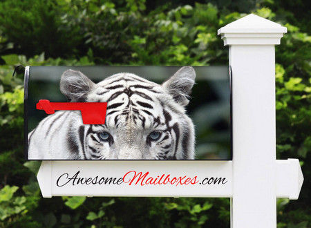 Buy Mailbox Animals White Tiger Mailbox