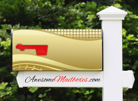 Buy Mailbox Elegant Golden Mailbox