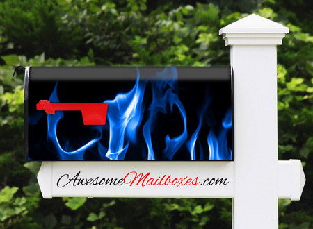 Buy Mailbox Fire Blue Mailbox