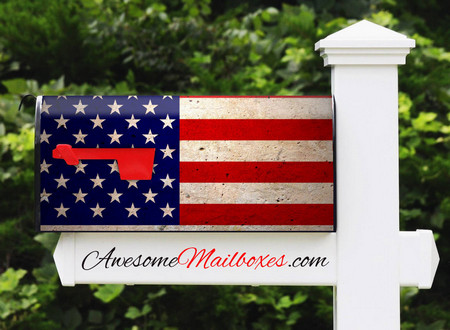 Buy Mailbox Flag American Grunge Mailbox