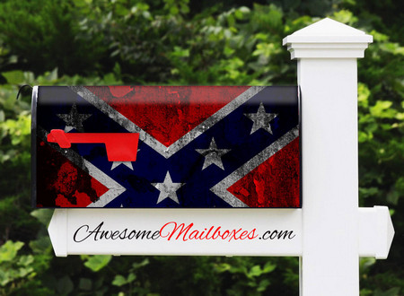 Buy Mailbox Flag Confederate Grunge Mailbox