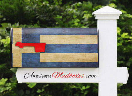 Buy Mailbox Flag Greece Mailbox