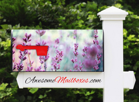 Buy Mailbox Flowers Purple Mailbox