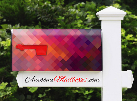 Buy Mailbox Geometric Bleed Mailbox