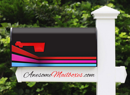 Buy Mailbox Geometric Rainbow Mailbox