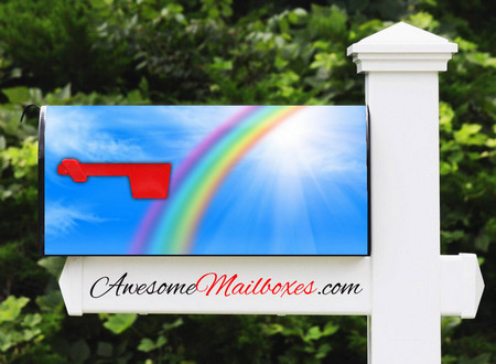 Buy Mailbox Girlrock Rainbow Mailbox