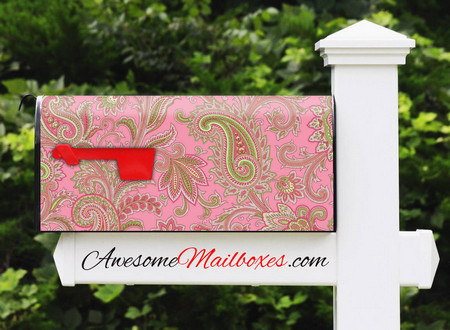 Buy Mailbox Paisley Pink Mailbox