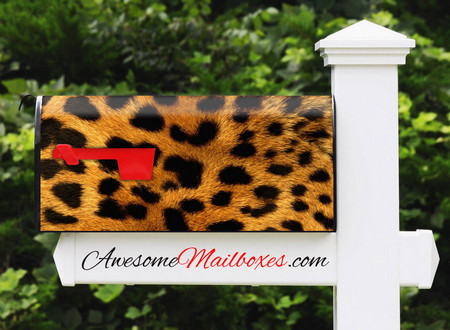 Buy Mailbox Skinshop Fur Leopard Mailbox