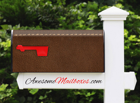 Buy Mailbox Skinshop Leather Stich Mailbox