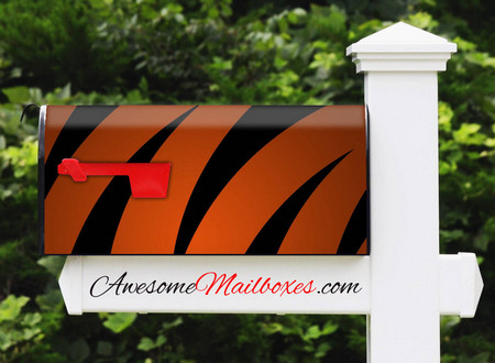 Buy Mailbox Skinshop Painted Bold Tiger Mailbox