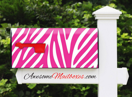 Buy Mailbox Skinshop Painted Pinkstripe Mailbox
