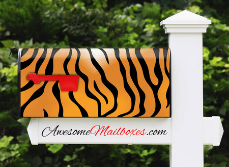 Buy Mailbox Skinshop Painted Tiger Skin Mailbox