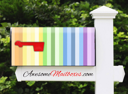 Buy Mailbox Stripes 0027 Mailbox