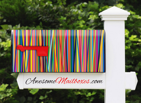 Buy Mailbox Stripes 0037 Mailbox