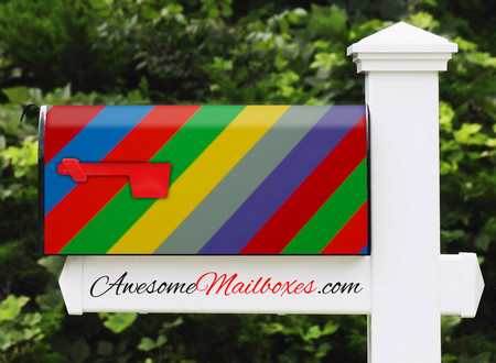 Buy Mailbox Stripes 0040 Mailbox