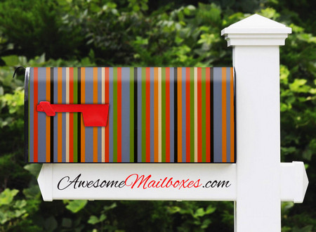 Buy Mailbox Stripes 0047 Mailbox